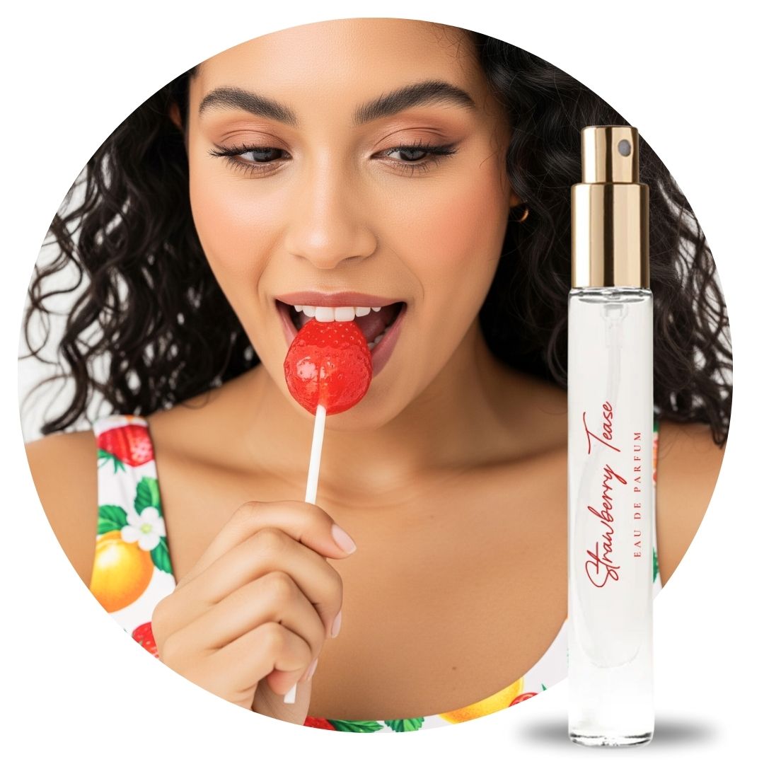 Strawberry Tease Perfume by Rainflower Studio in 10mL travel size