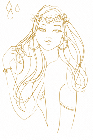 animated hippie farm girl