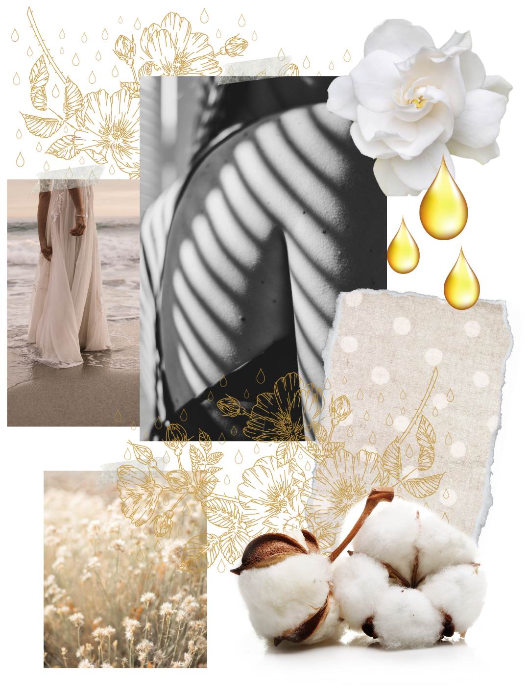 Rainflower Linen Perfume Mood Board