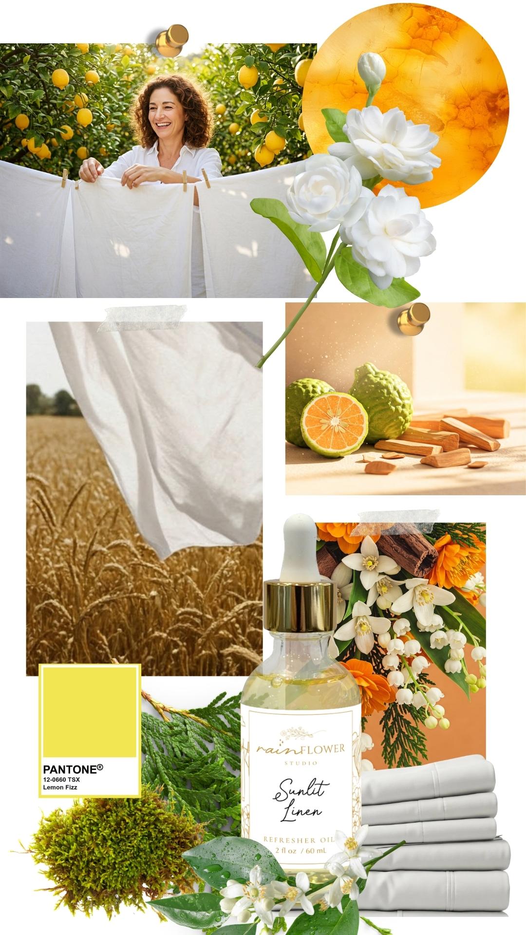 Mood board for Sunlit Linen