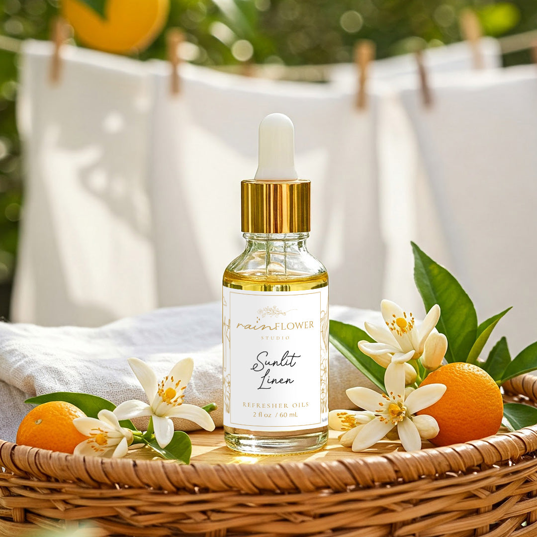 Sunlit Linen Diffuser Oil by Rainflower Studio