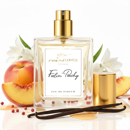 Feelin’ Peachy gourmand perfume by Rainflower Studio