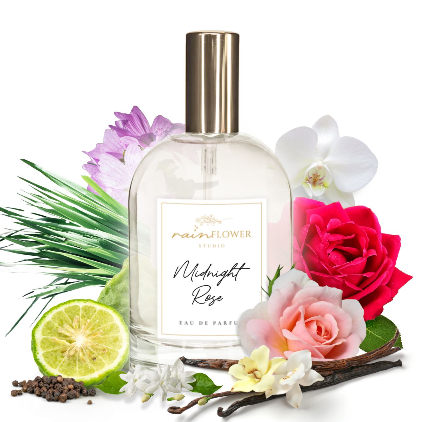 Midnight Rose Perfume by Rainflower Studio