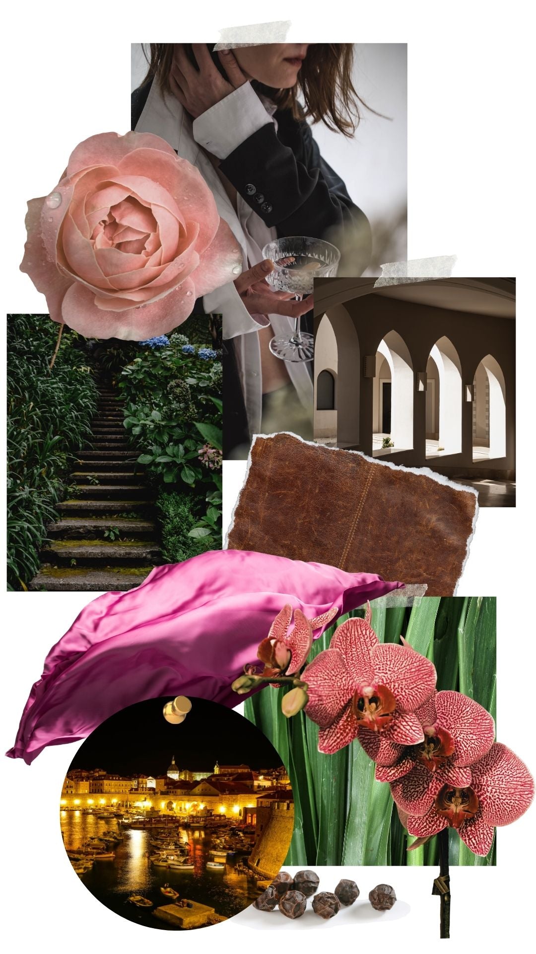 Mood Board for Midnight Rose Perfume by Rainflower Studio