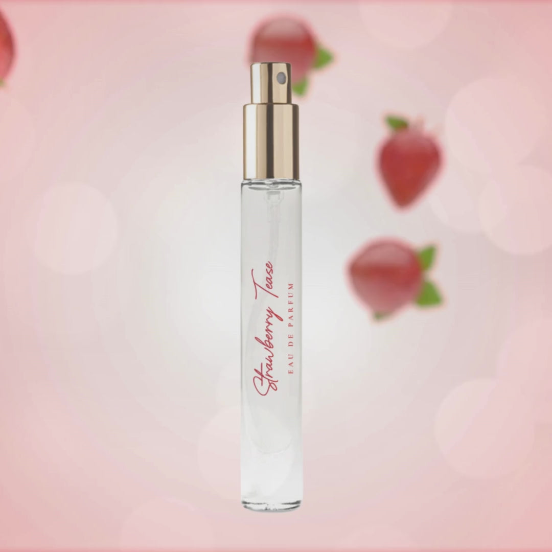 Strawberry Tease Travel Size Perfume by Rainflower Studio