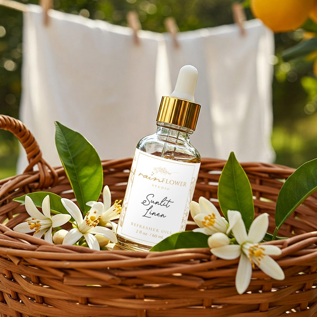 Sunlit Linen Diffuser Oil by Rainflower Studio
