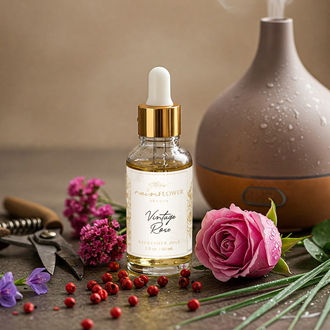 Vintage Rose Diffuser Oil by Rainflower Studio