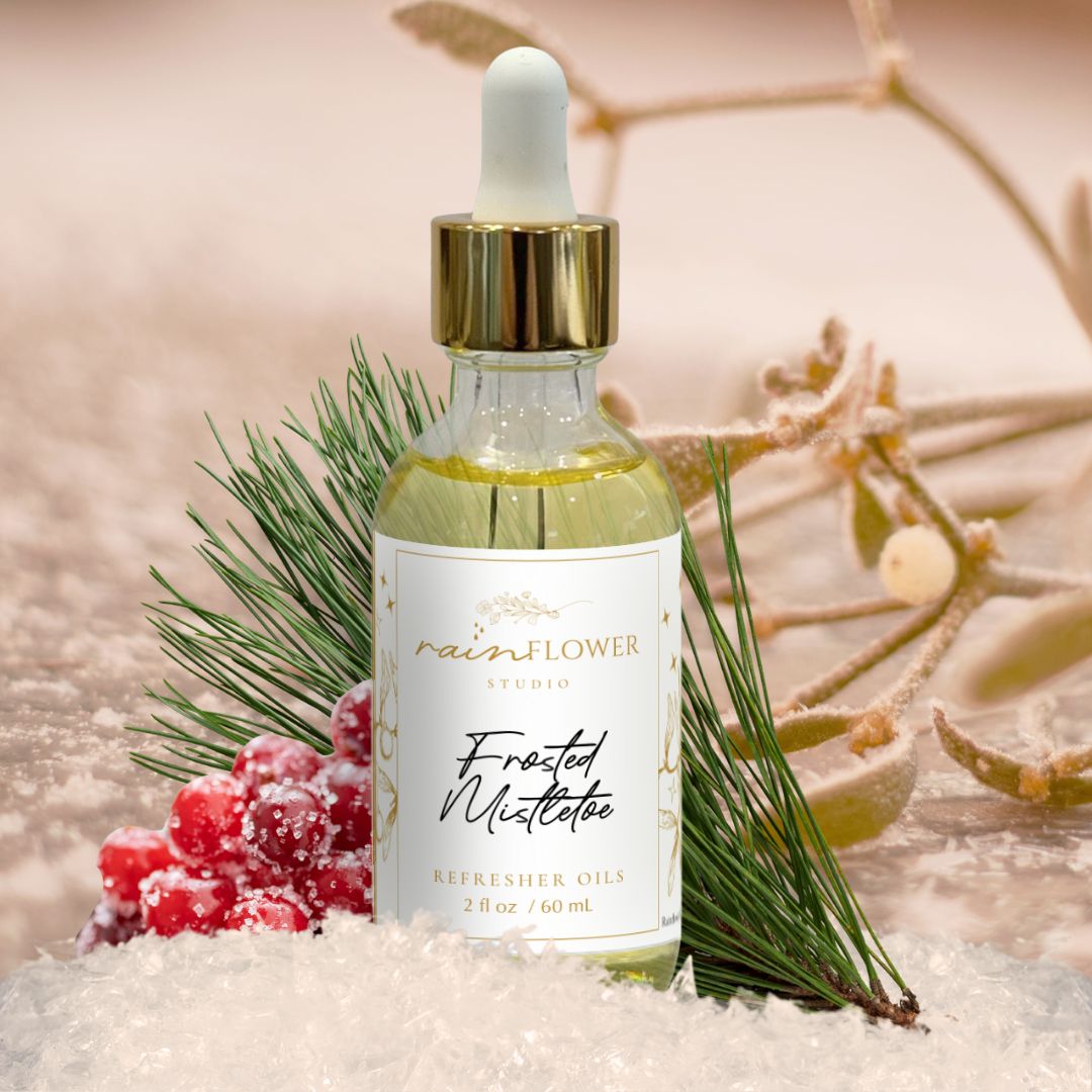 Frosted Mistletoe refresher oil by Rainflower Studio